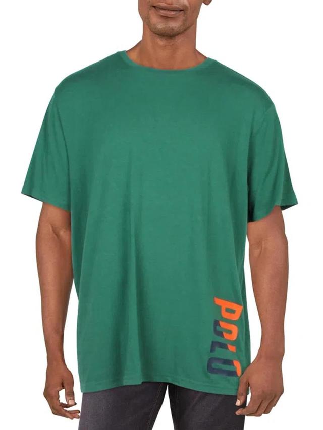 Mens Logo Crewneck Graphic T-shirt In Green Product Image