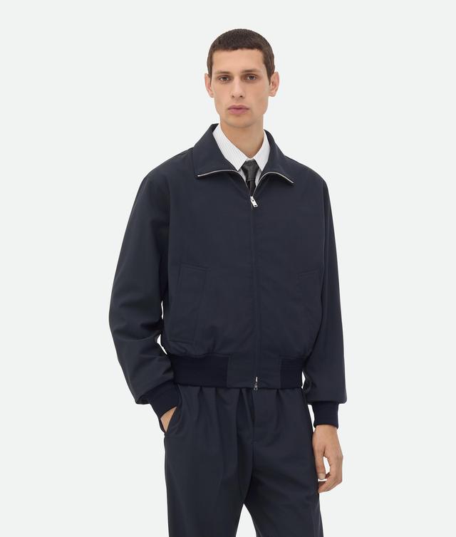 Men's Fine Wool Blouson in Midnight blue Product Image