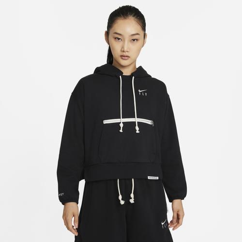 Nike Womens Nike DF Standard Issue Pullover - Womens Black/Pale Ivory Product Image