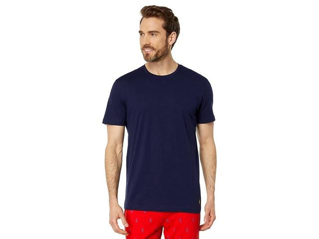 Polo Ralph Lauren Classic Fit Cotton Short Sleeve Crew (Cruise Navy/Polo Yellow) Men's T Shirt Product Image