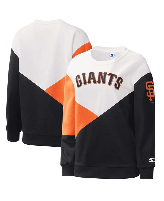 Womens Starter /Black San Francisco Giants Shutout Pullover Sweatshirt Product Image