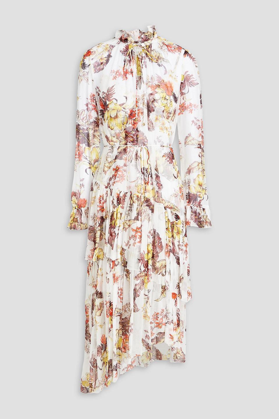 Matchmaker Tiered Midi Dress In White product image