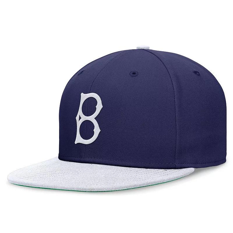 Mens Nike Royal/White Brooklyn Dodgers Rewind Cooperstown True Performance Fitted Hat Product Image