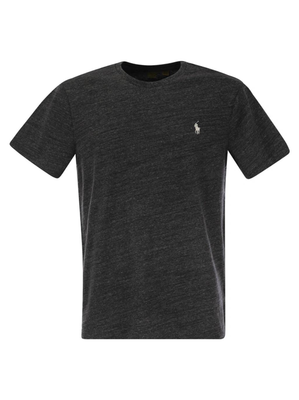 Slim Fit Jersey T Shirt In Smoke Product Image