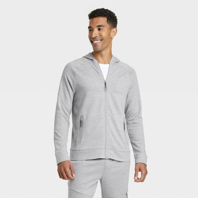 Mens Ponte Full-Zip Hoodie - All In Motion Khaki XL Product Image