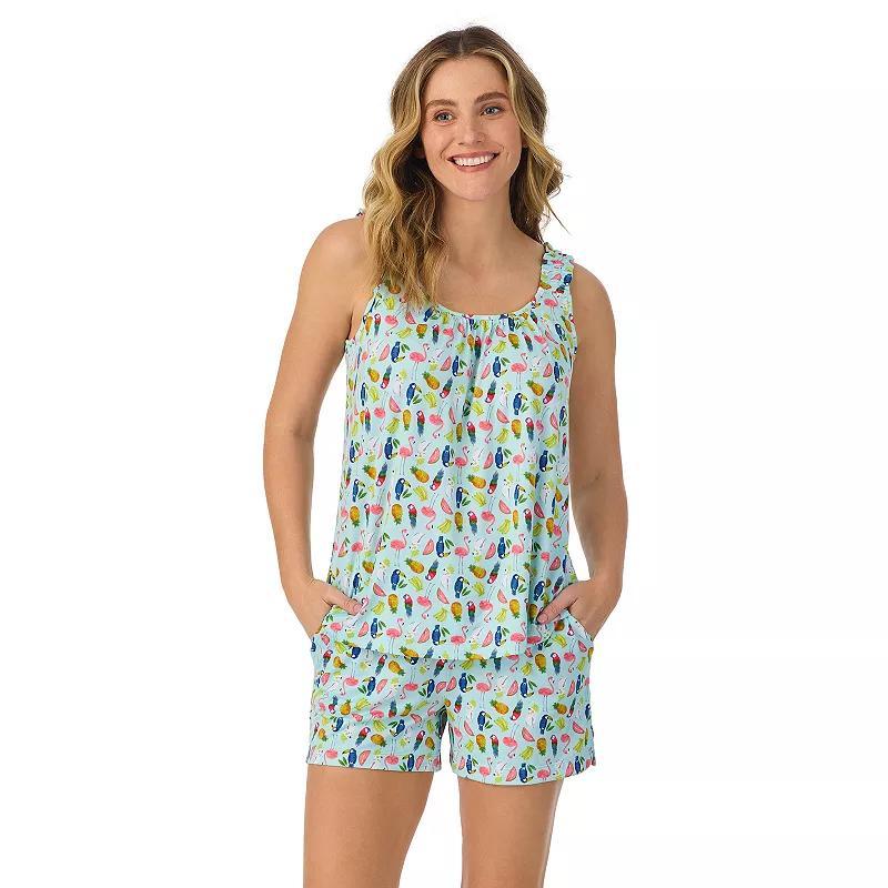 Womens Cuddl Duds Cozy Pajama Tank And Pajama Shorts Set Product Image