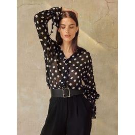 Polka Dots Georgette Blouse Product Image