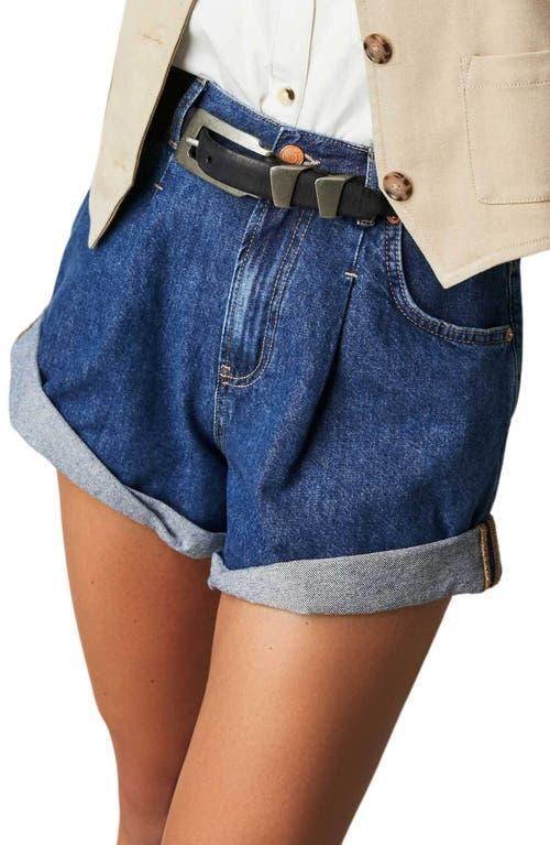 Free People x We The Free Danni Short in Blue. Product Image