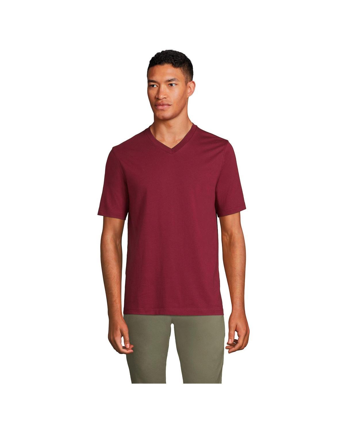 Lands End Mens Super-t Short Sleeve V-Neck T-Shirt Product Image