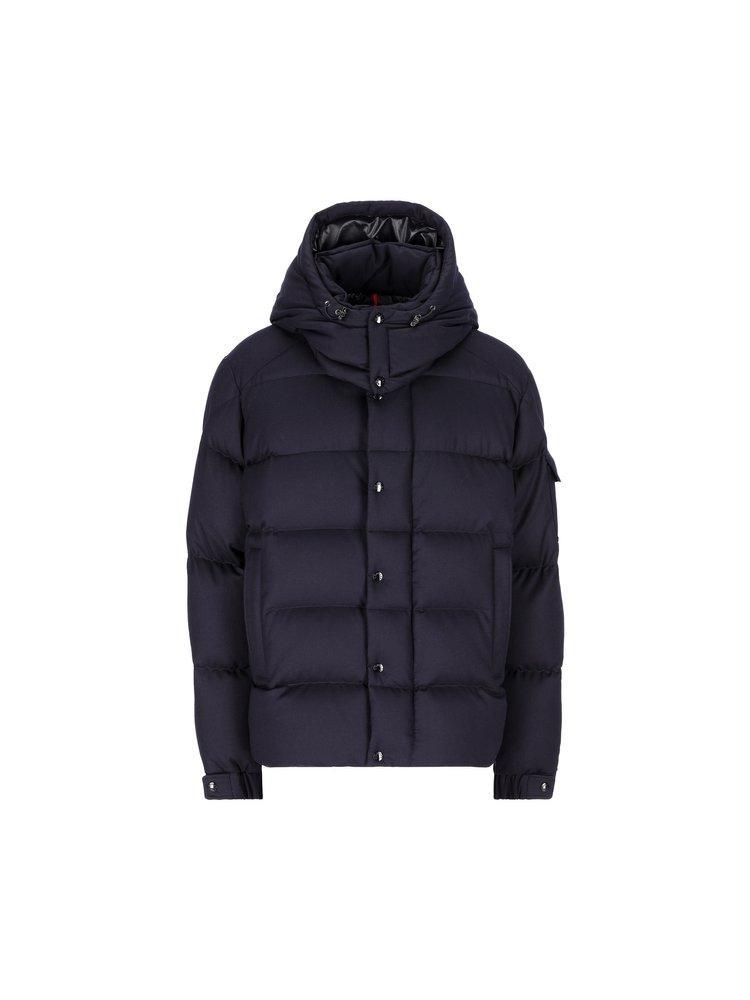 MONCLER Logo Patch Padded Jacket In Blue product image