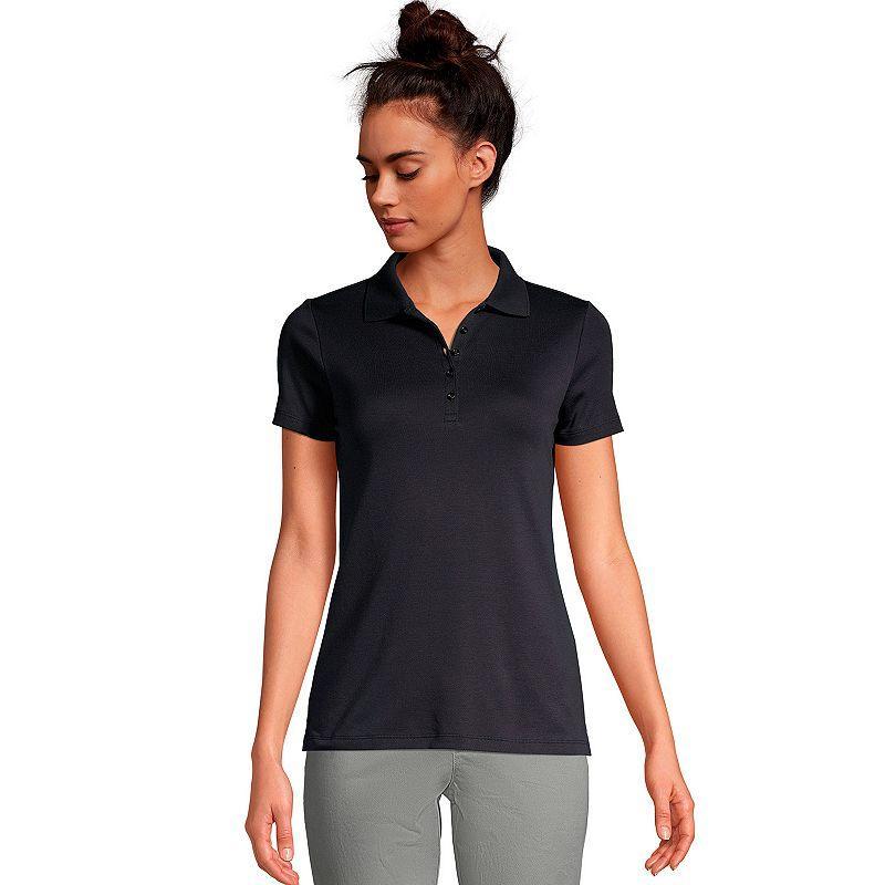 Womens Lands End Supima Cotton Polo Shirt Product Image