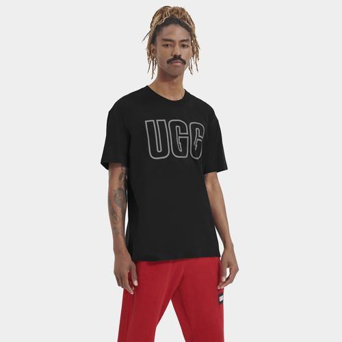 UGG Mens UGG Rhett Foil Logo T-Shirt - Mens Black Product Image