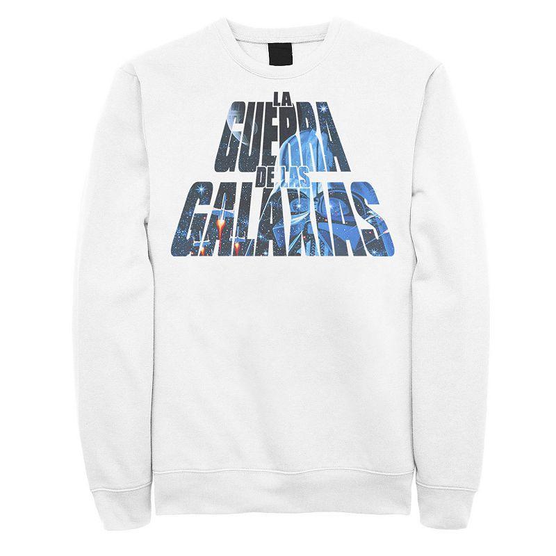 Mens Star Wars La Guerra De Las Galaxias Letter Fill Sweatshirt Product Image