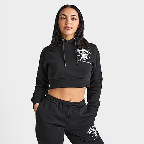 Hoodrich Womens Glow Angel Cropped Hoodie Product Image