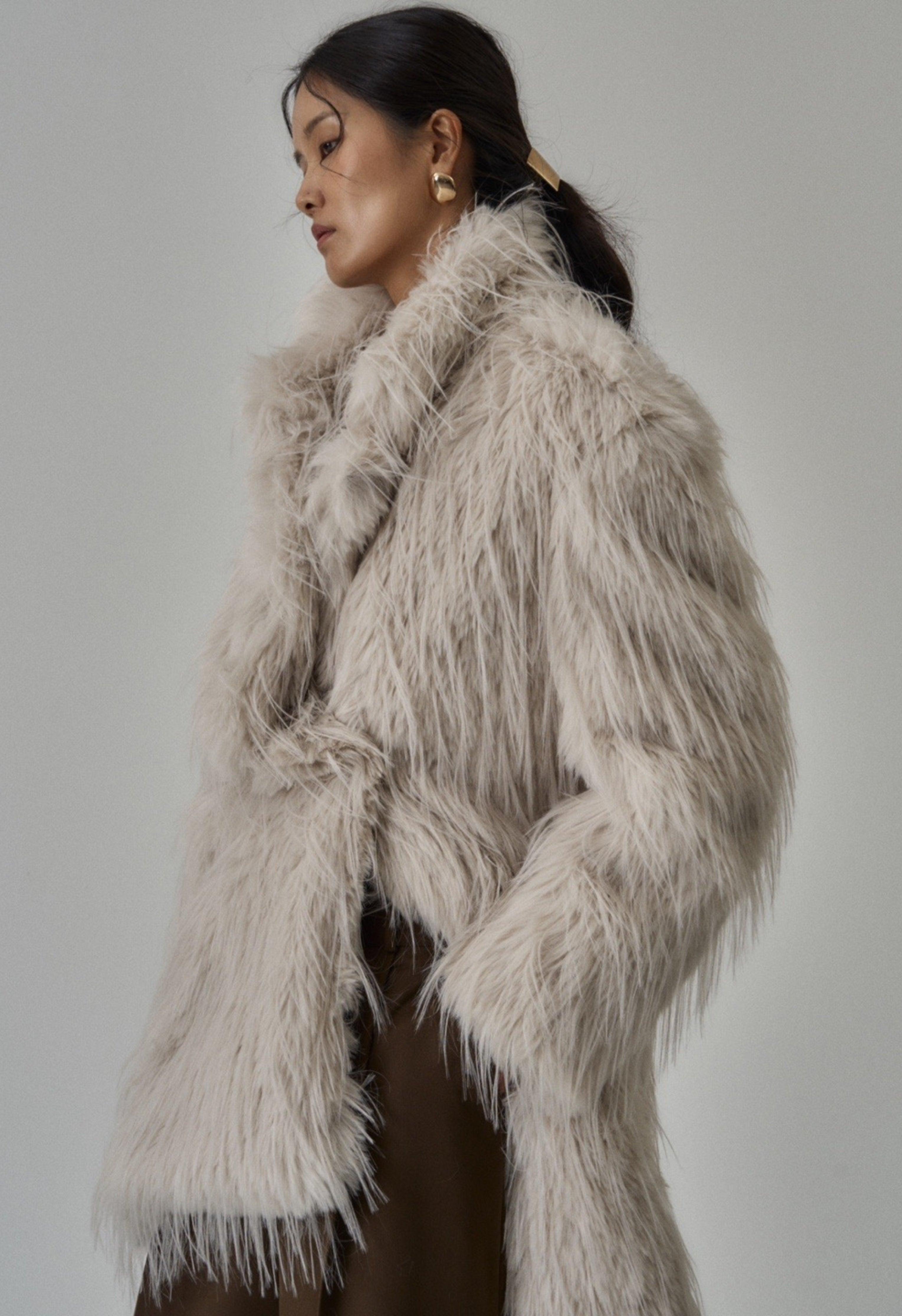 Sierra Faux Shearling Coat Product Image