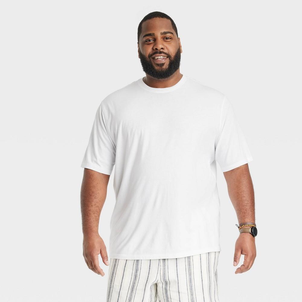 Mens Big & Tall Every Wear Short Sleeve T-Shirt - Goodfellow & Co White MT Product Image