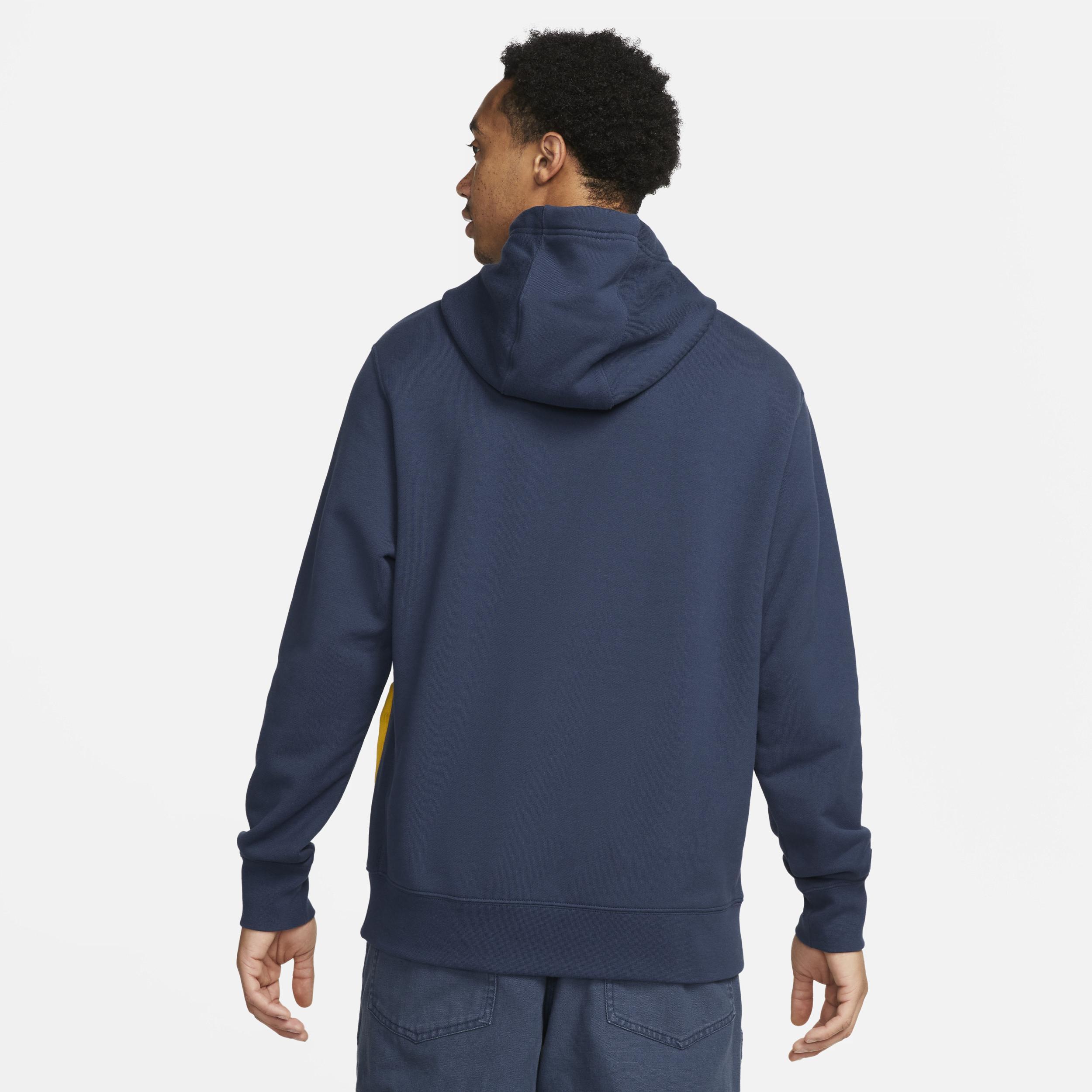 Nike Men's Club Fleece French Terry Color-Blocked Hoodie Product Image