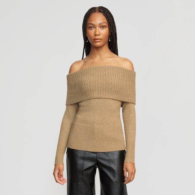 Kiana Ribbed Off-Shoulder Sweater Product Image