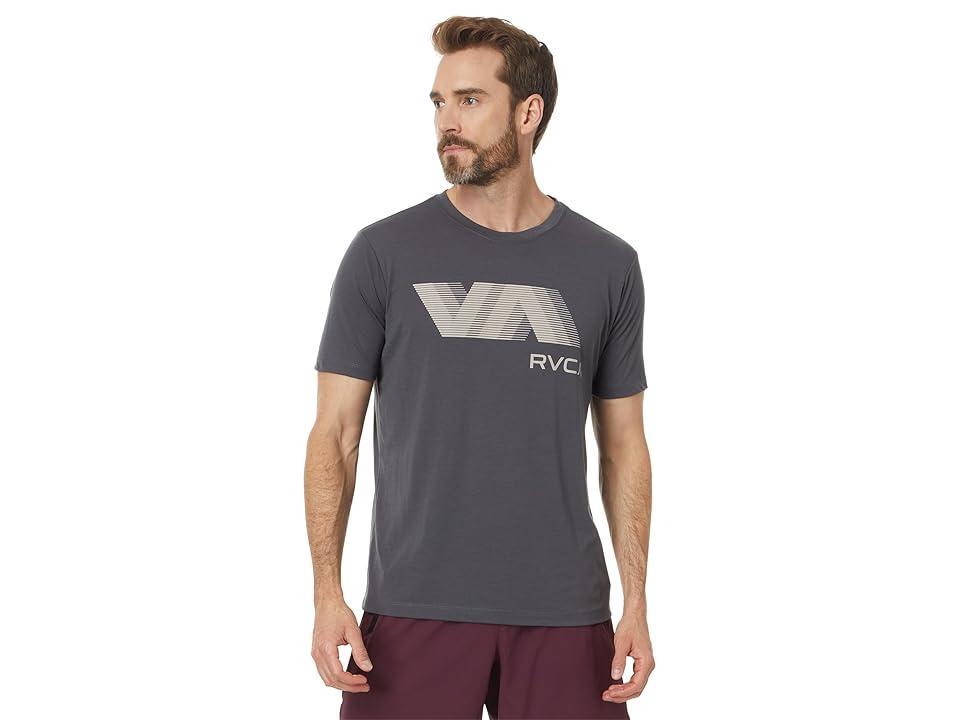 RVCA VA RVCA Blur S/S Tee (Slate) Men's Clothing Product Image