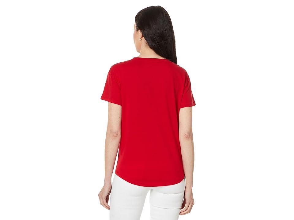 Women's Embellished-Star Short-Sleeve T-Shirt  Product Image