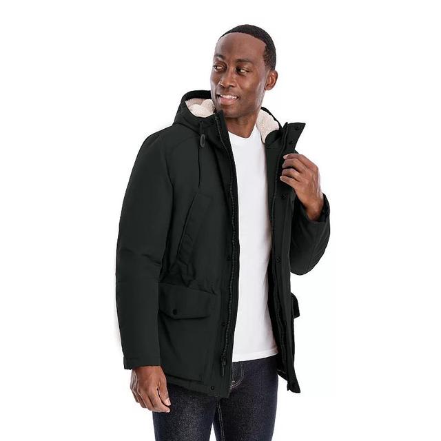 Mens London Fog Sherpa-Lined Hooded Parka Product Image