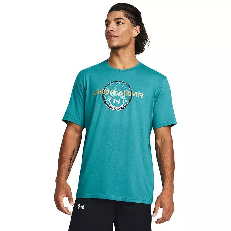 Mens Under Armour Basketball Wordmark Short Sleeve Graphic Tee Product Image