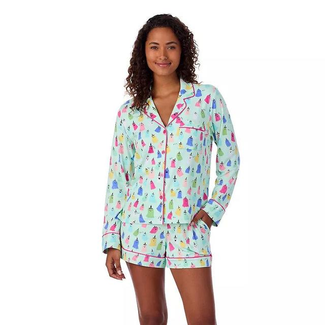 Womens Beauty Sleep Social Sally Halloween Long Sleeve Top & Shorts Pajama Set Product Image