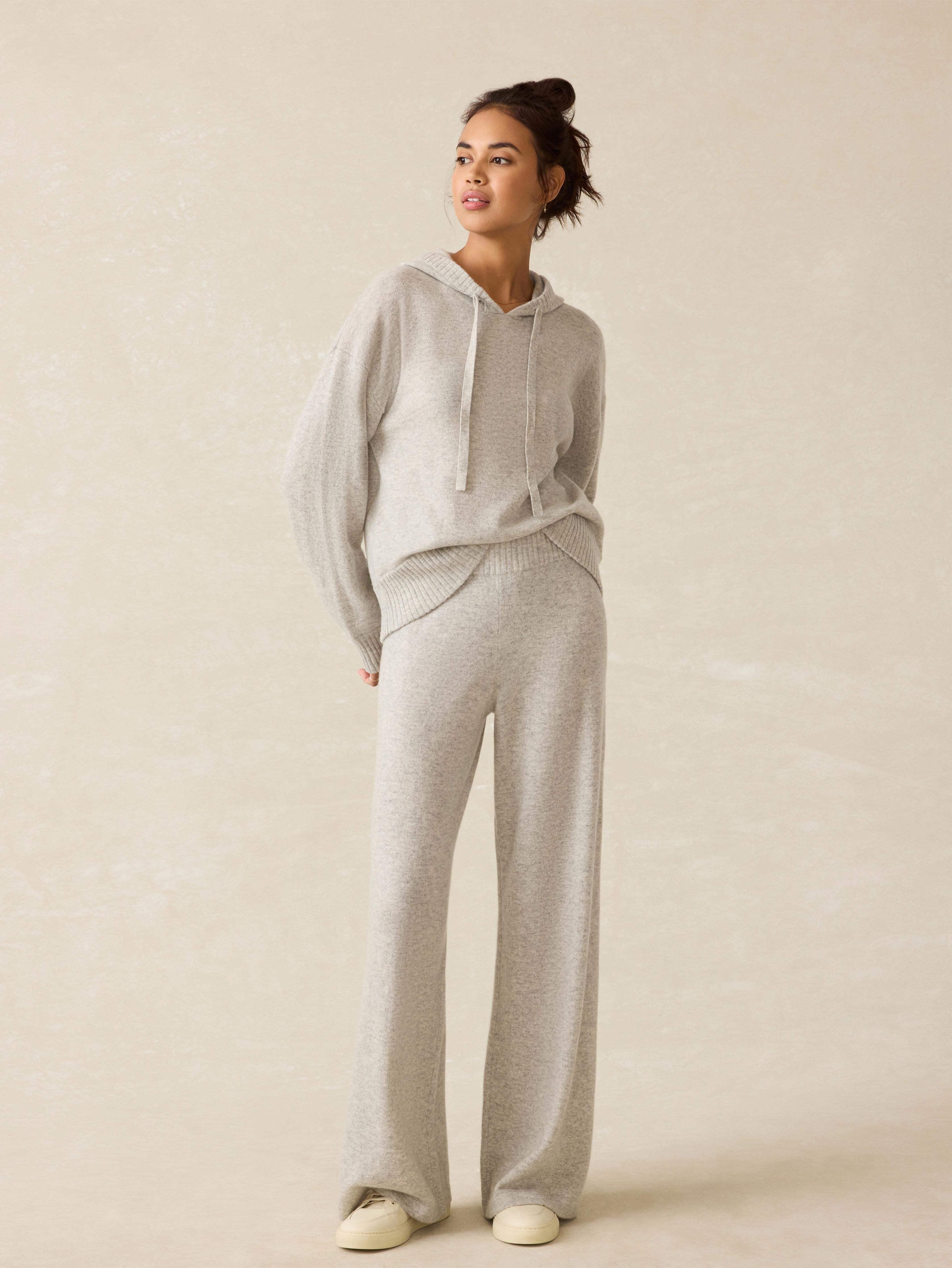 Tropical Cashmere Hoodie - Light Grey Heather Female Product Image