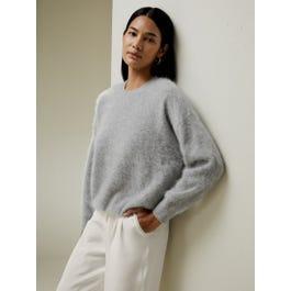 Brushed Cashmere Pullover Sweater Product Image