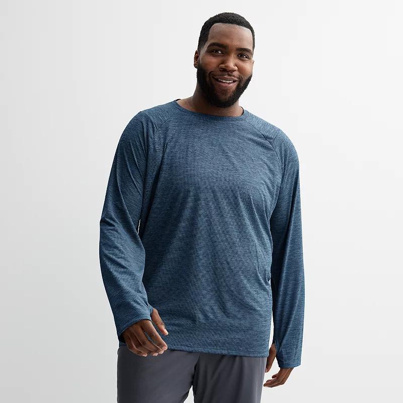 Big & Tall Tek Gear Dry Tek Long Sleeve Tee, Mens Product Image