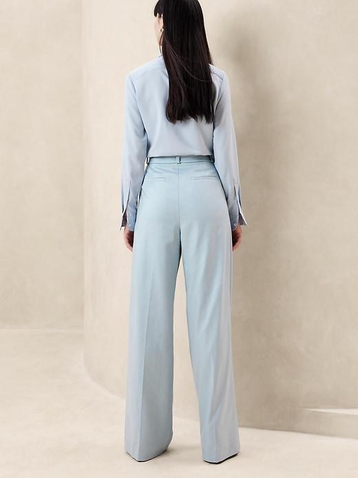 Carmel Pleated Wide-Leg Pant Product Image