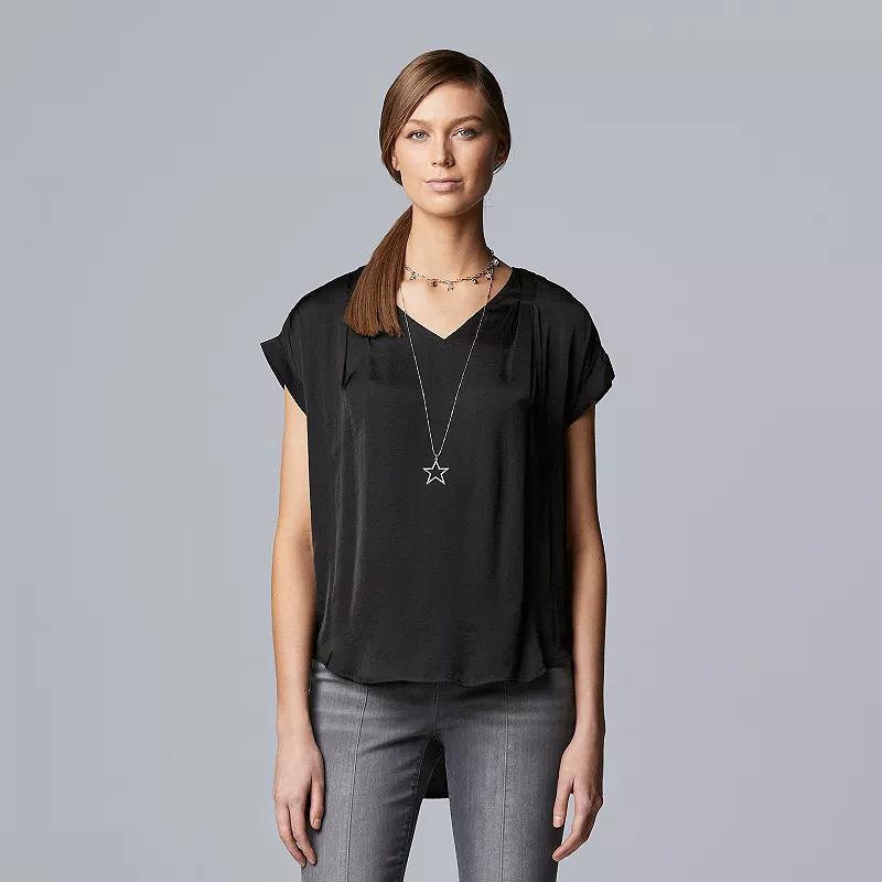 Womens Simply Vera Vera Wang V-Neck Top Product Image