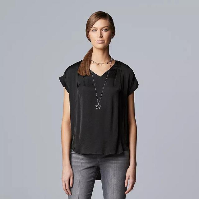 Womens Simply Vera Vera Wang V-Neck Top Product Image