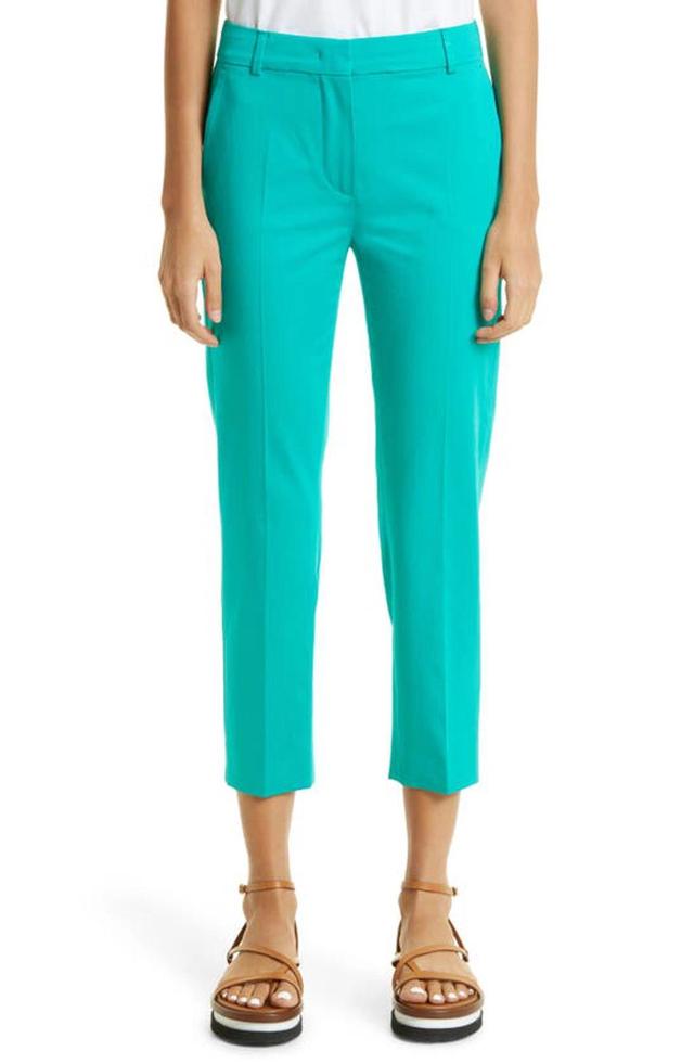 Lince Slim Cotton Pants In Blue Product Image