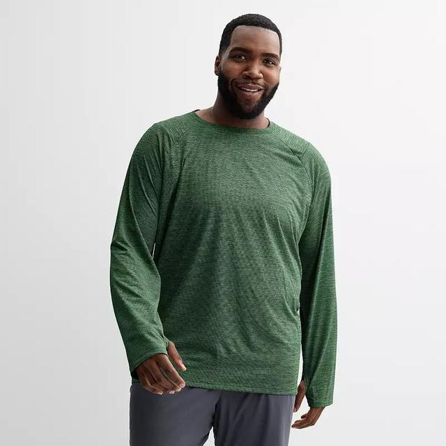 Big & Tall Tek Gear Dry Tek Long Sleeve Tee, Mens Product Image