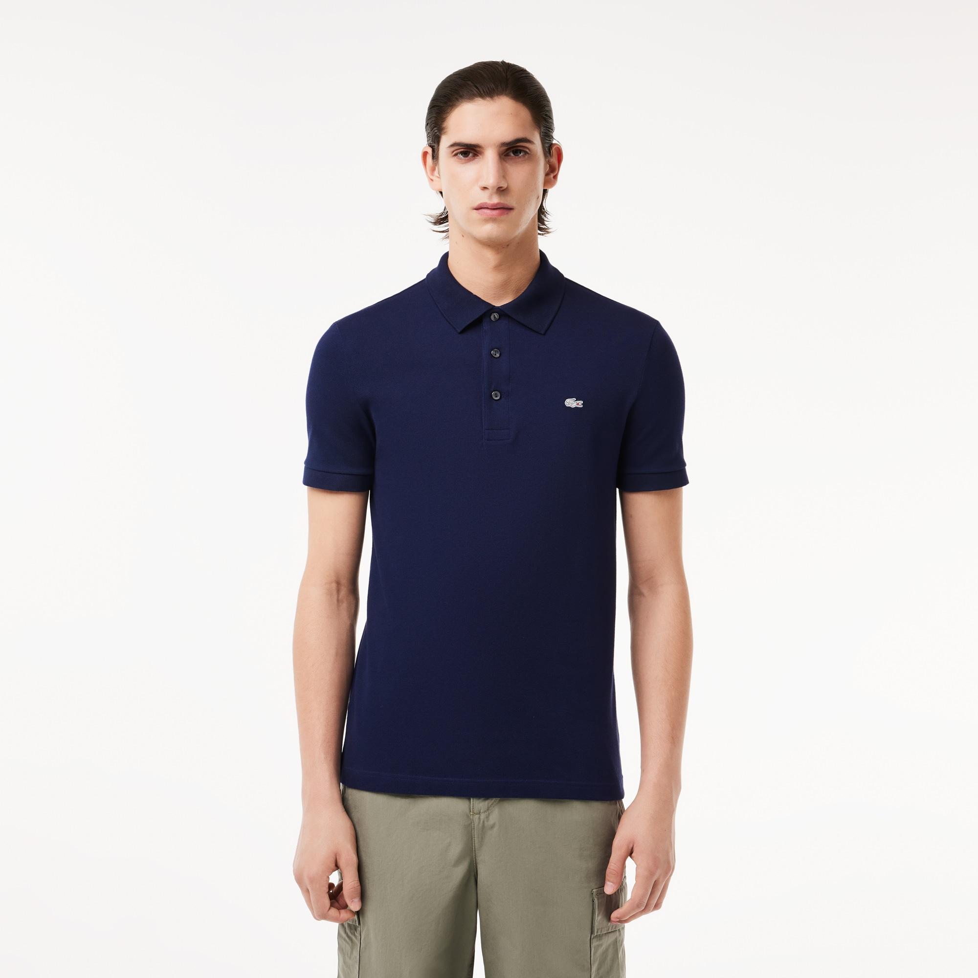 Stretch Cotton Piqué Polo Shirt Product Image