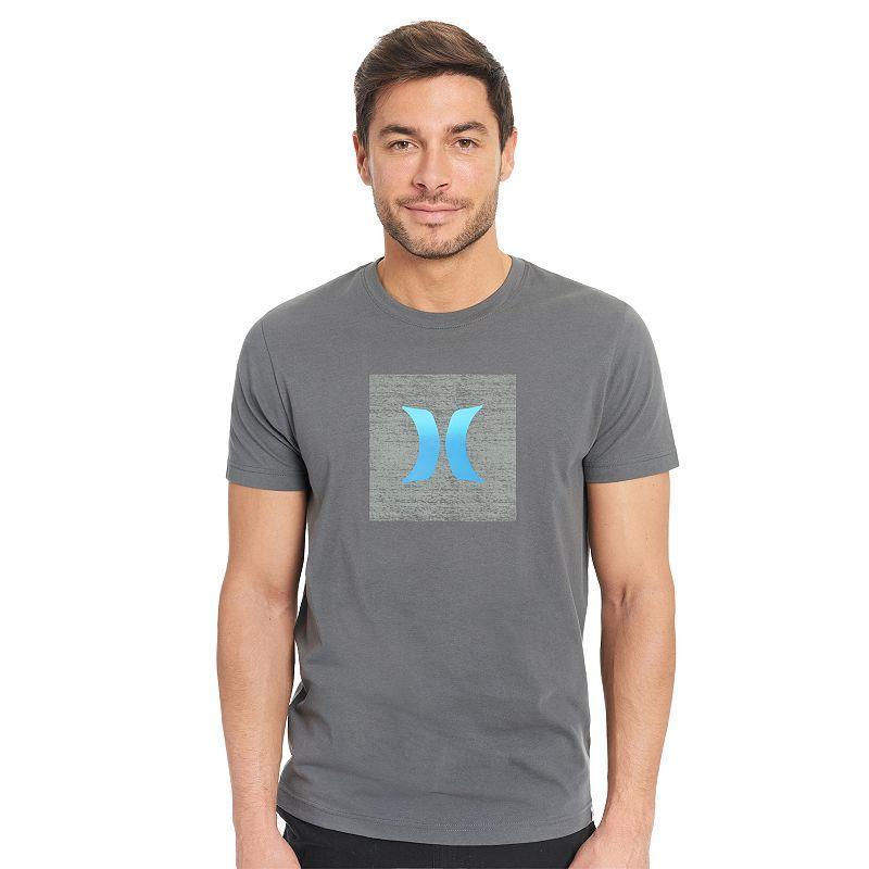 Mens Hurley Graphic Tee Med Grey Product Image