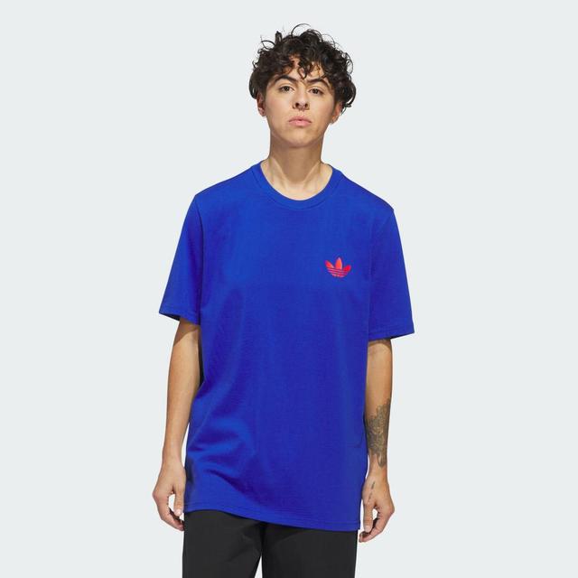 adidas 4.0 Stretch Logo Short-Sleeve Tee Royal Blue M Mens Product Image