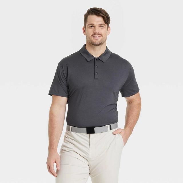 Mens Big Striped Polo Shirt - All In Motion Black 3XL Product Image