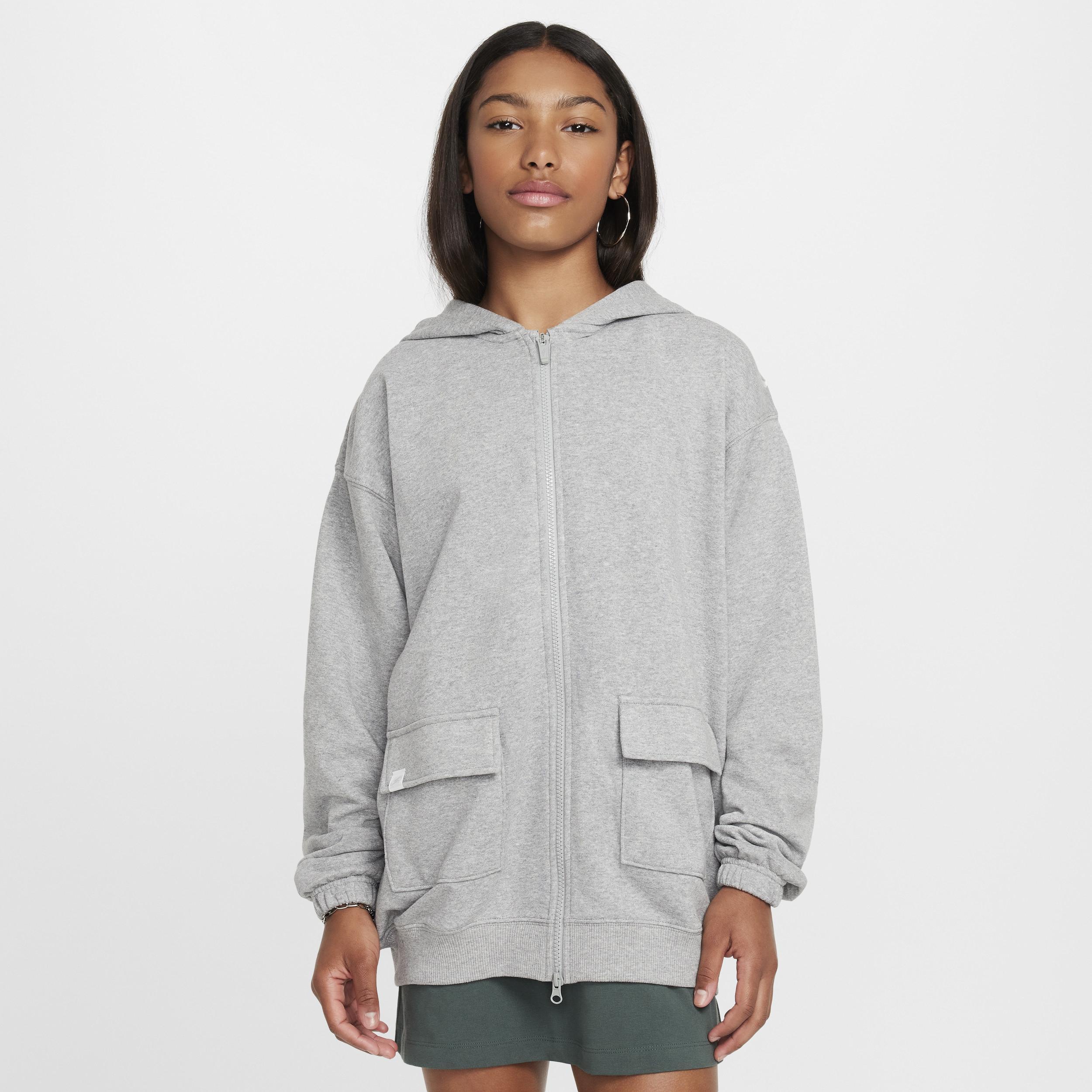 Women's Nike Sportswear Girls' Dri-FIT Oversized Fleece Hoodie Product Image