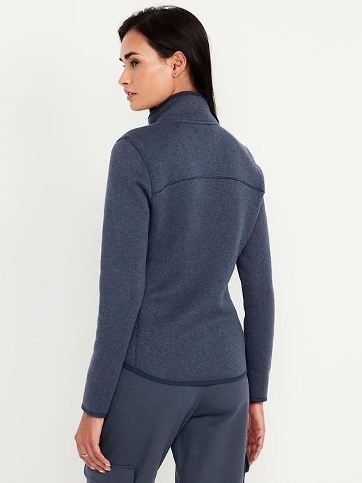 Fleece-Knit Zip Jacket Product Image