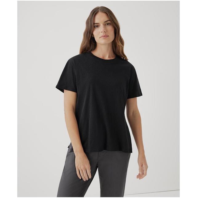 PACT Featherweight Slub Oversized Tee (Ore) Women's Clothing Product Image