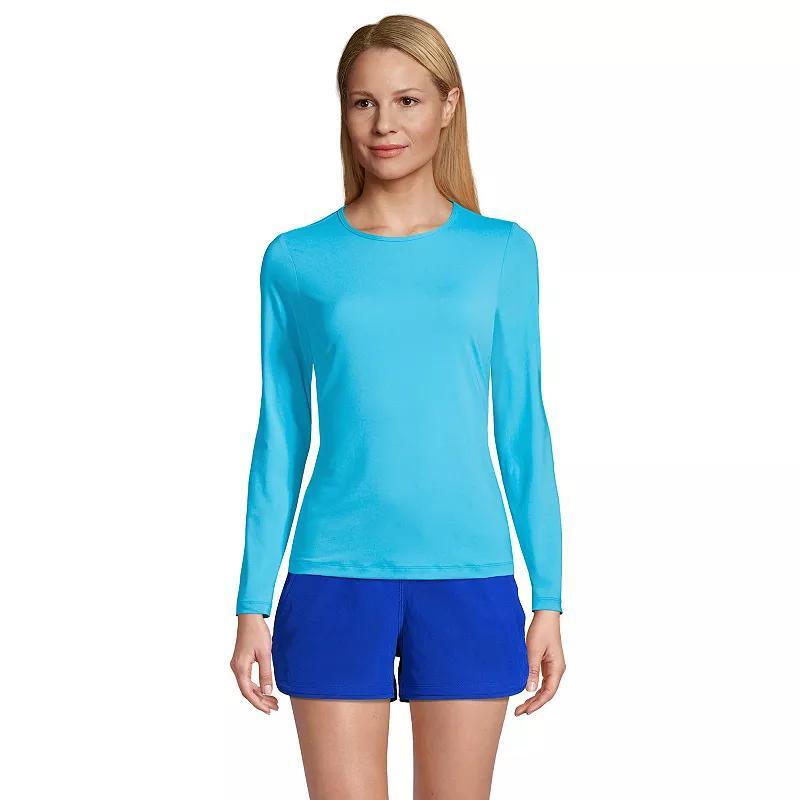 Womens Lands End UPF 50 Long Sleeve Rash Guard Product Image