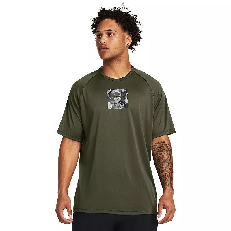 Mens Under Armour UA Tech Negative Camo Logo Short Sleeve Tee Product Image