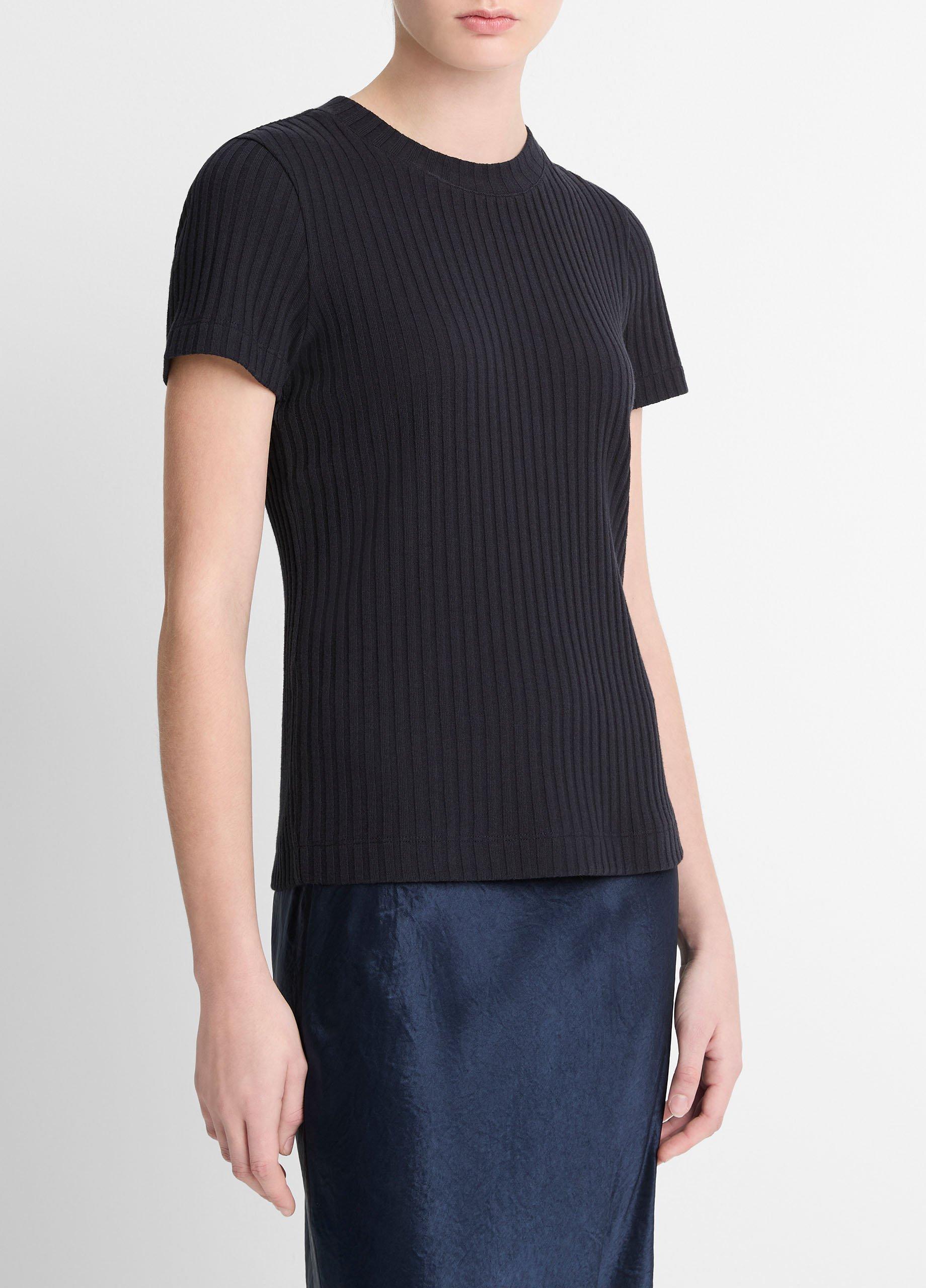 Ribbed Cotton-Blend Top Product Image