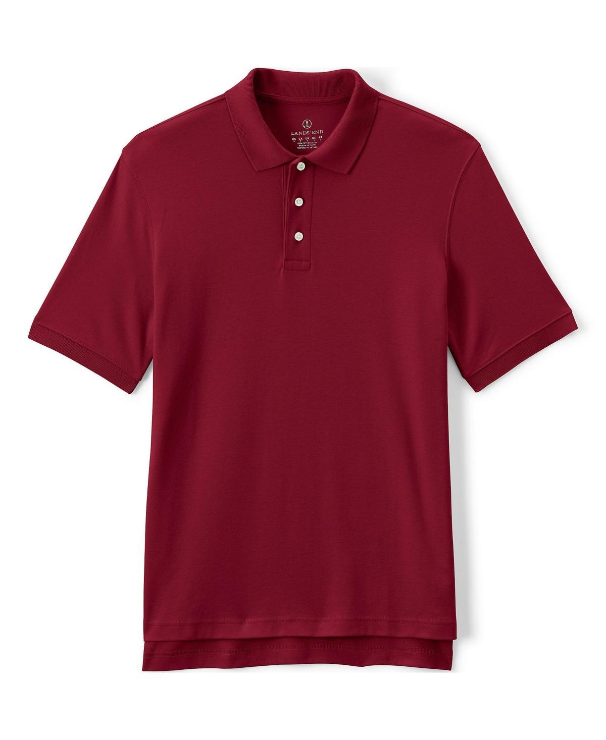 Men's Short Sleeve Interlock Polo Shirt - Lands' End Product Image