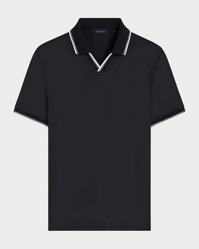 Men's Polo Shirt with Johnny Collar Product Image