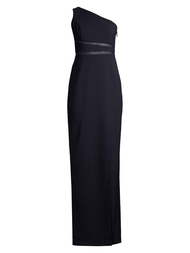 Womens Asymmetric Crepe Gown Product Image