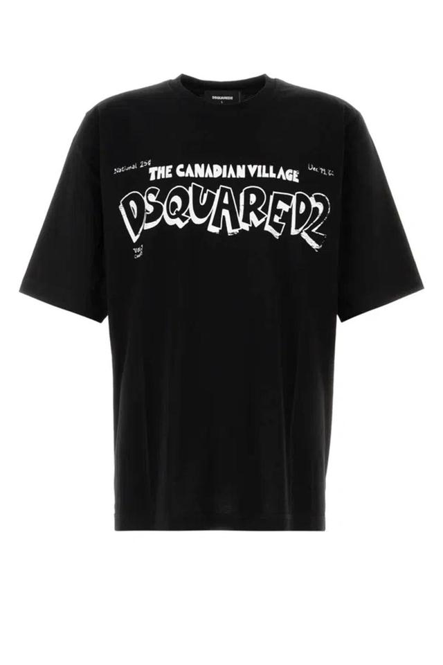 DSQUARED2 Skater Fit Cotton T-shirt In Black Product Image