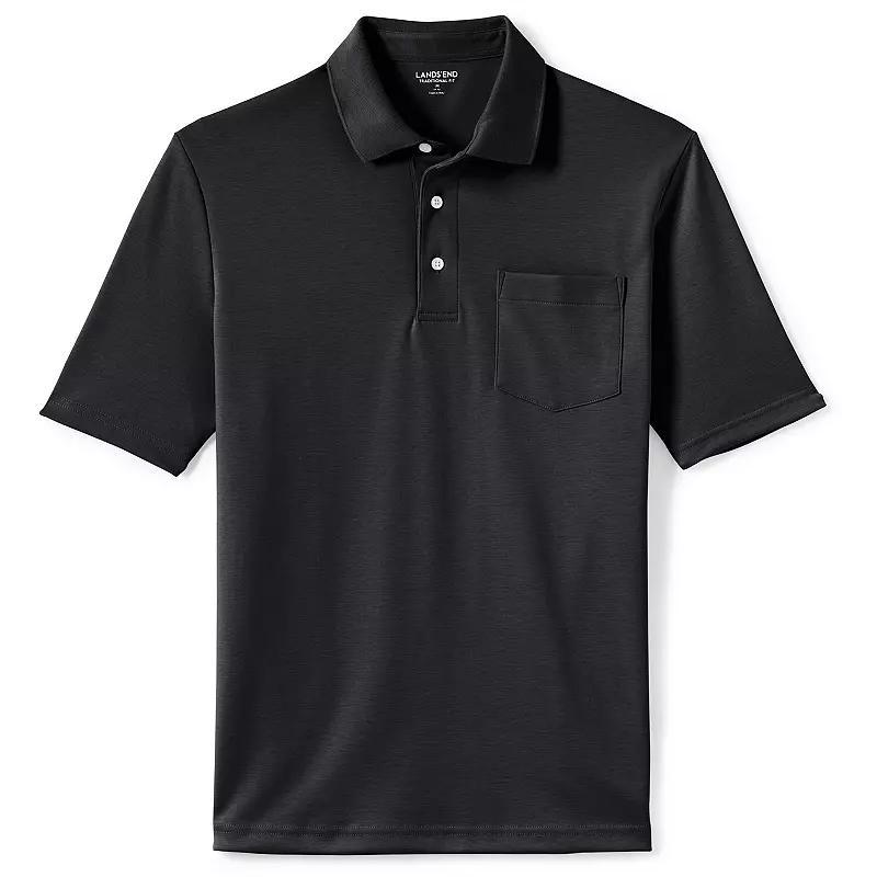 Big & Tall Lands End Supima Polo, Mens Radiant Blue Product Image